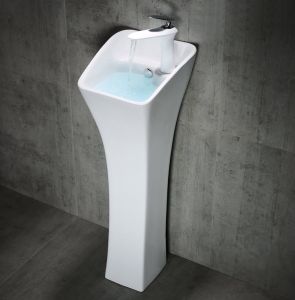 Раковина  CeramaLux M9012 белая 27 см