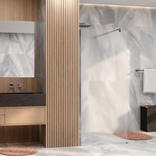 Душевая перегородка WasserKRAFT Rur 30W39BN-MG 90 см профиль никель стекло матовое