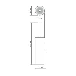 Щётка для унитаза WasserKRAFT K-1087B чёрный матовый