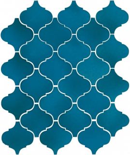 Керамогранит Kerama Marazzi 65007 Арабески Майолика синий глянцевый 26x30x0,7