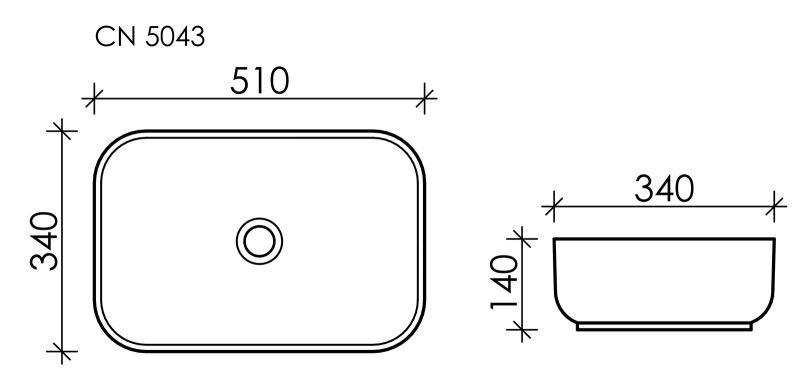 Раковина Ceramica Nova Element CN5043 51см белый