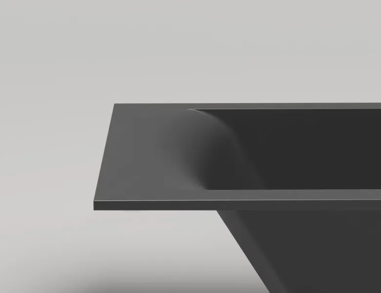 Ванна из искусственного камня Salini Cascata S-Sense 104113GRF 170x75см RAL полностью