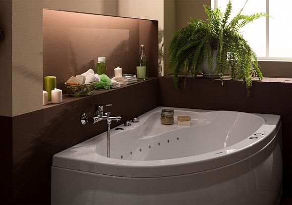 Акриловая ванна Aquanet Luna 155x100 R