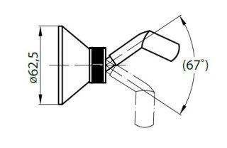 Держатель ручного душа, хром Cezares CZR-C-SO-01