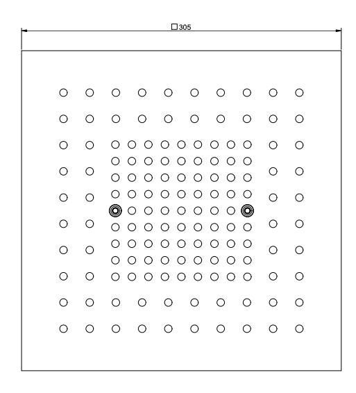 Накладная панель для верхнего душа Gessi Afilo 57002.708 30 см брашированная медь