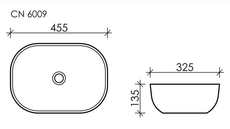 Раковина Ceramica Nova Element CN6009 45см белый