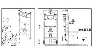 Унитаз с инсталляцией Roca Meridian Compact 893104110 сиденье микролифт
