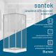 Душевое ограждение Santek Вэлия 1WH501792 80x80 см профиль хром стекло прозрачное