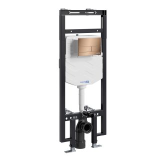 Система инсталляции для унитазов WasserKRAFT Dinkel 58TLT.010.ME.RG04 с кнопкой смыва