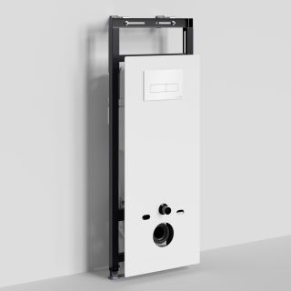 Система инсталляции для унитазов WasserKRAFT Salm 27TLT.010.ME.WH.WH03 с кнопкой смыва