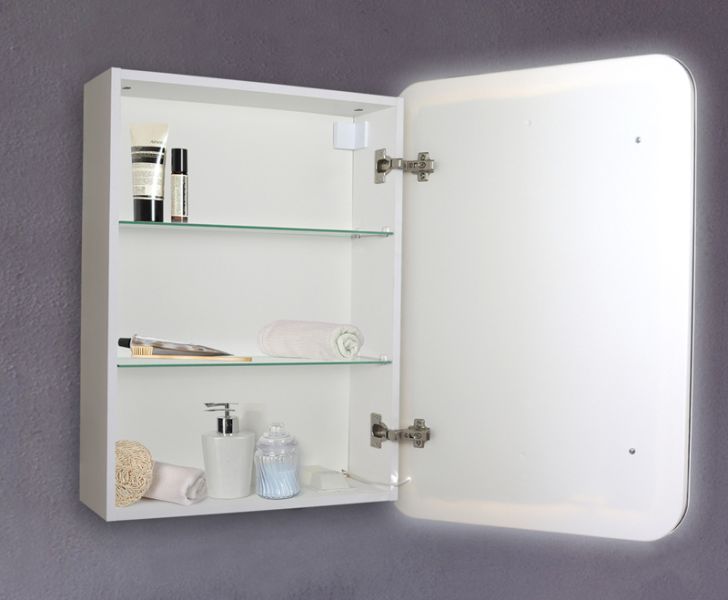 Зеркало-шкаф Azario Фиджи LED-00002362 c подсветкой и диммером