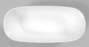 Ванна из искусственного камня Whitecross Onyx C 0206.160075.100 160x75см белый глянец