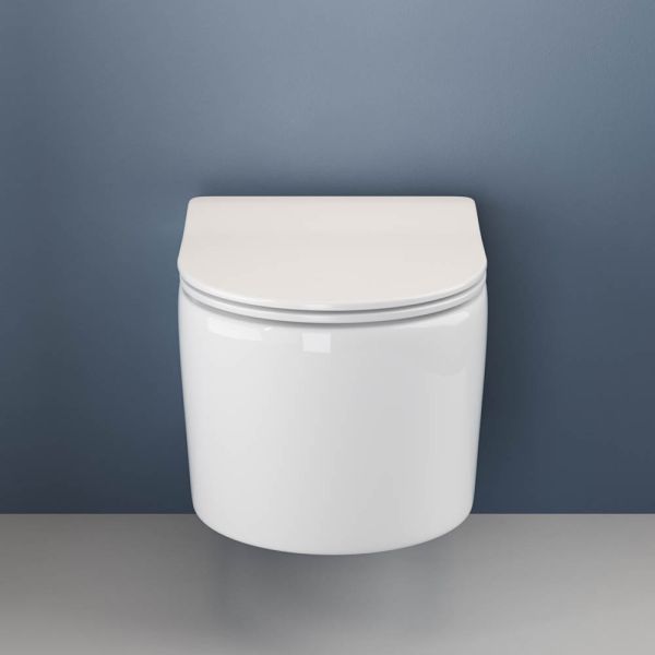 Подвесной унитаз Ceramica Nova Moments CN3003 безободковый белый Подвесной унитаз Ceramica Nova Moments CN3003 безободковый белый