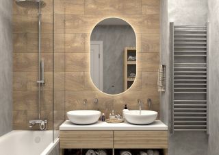 Зеркало с тёплой подсветкой Art&Max Torino 60x100см AM-Tor-600-1000-DS-C Зеркало с тёплой подсветкой Art&Max Torino 60x100см AM-Tor-600-1000-DS-C