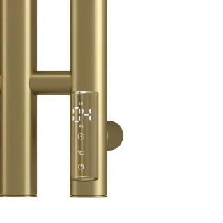 Полотенцесушитель электрический APEXTERMO Луна LN10113GL 110x18 см с крючками золото матовое