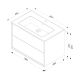 Тумба с раковиной Am.Pm Libre M60-FHX0802WM-WPC0800WM 80 см белый матовый