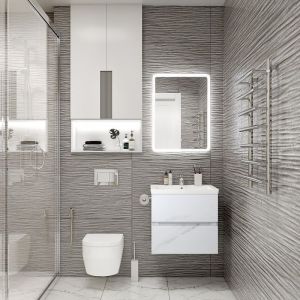 Подвесная тумба под раковину Art&Max Techno 70см монти мрамор AM-Techno-700-2C-SO-MR960