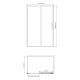 Душевой уголок WasserKRAFT Tauber 64S34 130x100 см профиль никель стекло прозрачное