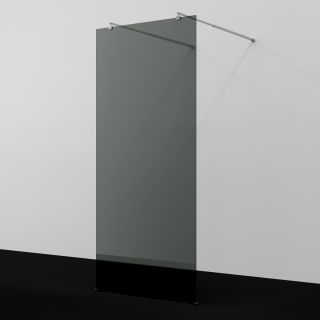 Душевая перегородка WasserKRAFT Vechte 60W39-TG 90 см профиль хром стекло тонированное