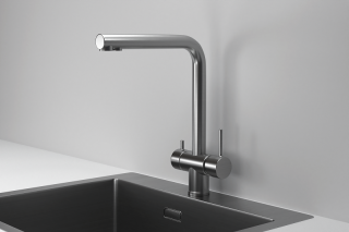 Смеситель для кухни Granula Kitchen Space 7011, СТАЛЬ САТИН Смеситель для кухни Granula Kitchen Space 7011, СТАЛЬ САТИН