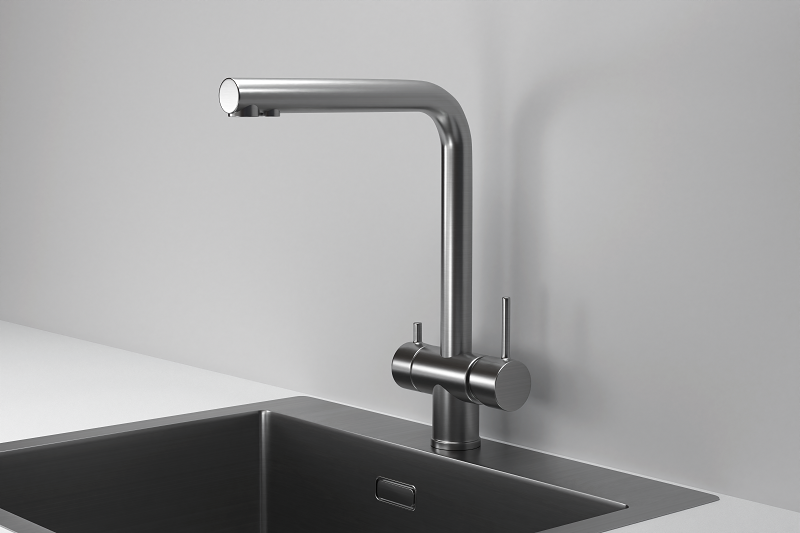 Смеситель для кухни Granula Kitchen Space 7011, СТАЛЬ САТИН Смеситель для кухни Granula Kitchen Space 7011, СТАЛЬ САТИН