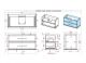 Тумба под раковину Cezares 100x55 Blu Petrolio Tiffany 54953