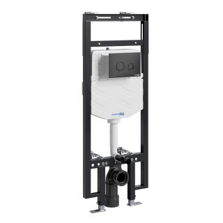 Система инсталляции для унитазов WasserKRAFT Dinkel 58TLT.010.ME.MB01 с кнопкой смыва