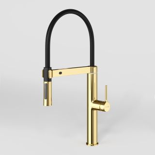 Смеситель для кухни WasserKRAFT A8877 с гибким изливом золото