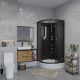 Душевая кабина Niagara NG-6501-14BKTG с гидромассажем 90x90см чёрный/тонированное