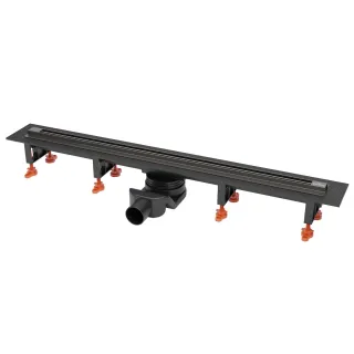 Душевой трап Roxenbath Razor Gun Metal 910100GM 80 см оружейная сталь