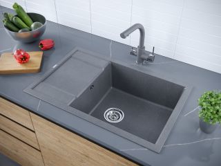 Мойка кухонная Paulmark Flugen PM317850-DG графит