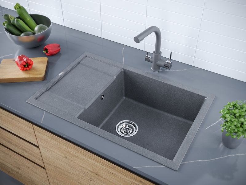 Мойка кухонная Paulmark Flugen PM317850-DG графит