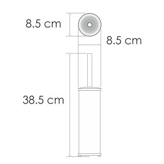 Щётка для унитаза WasserKRAFT K-1027PB чёрный