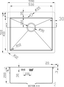 Мойка кухонная Zorg Inox R R 5951