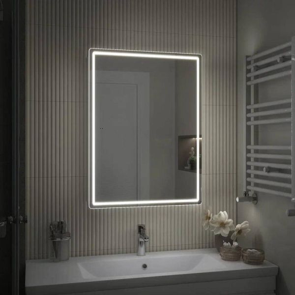 Зеркальный шкаф с подсветкой Vigo Geometry 220 60 см