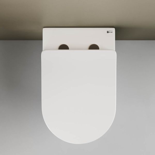 Приставной унитаз Ceramica Nova Mia CN1810 безободковый белый