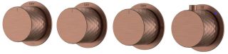 Встраиваемый смеситель 5-проходной Boheme Stick 124-T-5-BRB.1 с термостатом брашированная бронза