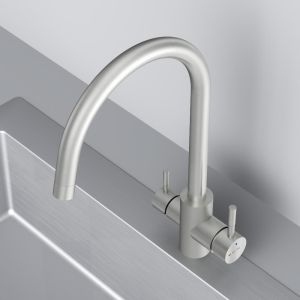 Смеситель для кухни Am.Pm X-Joy S F85B07711 с каналом для питьевой воды сатин