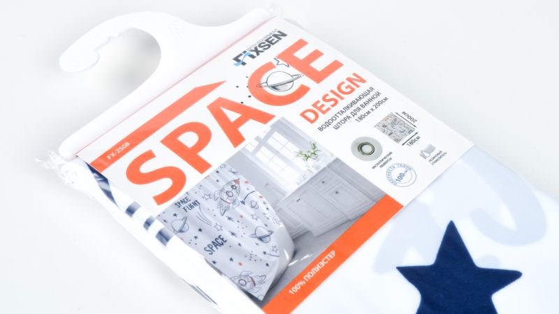 Штора для ванной Fixsen Design  Space (FX-2508)