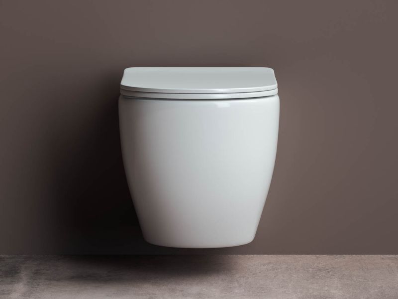 Подвесной унитаз Ceramica Nova Mia CN1805 безободковый белый Подвесной унитаз Ceramica Nova Mia CN1805 безободковый белый