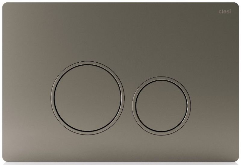 Кнопка смыва Ctesi Round BK0202127 графит