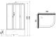 Душевая кабина Niagara NG-2510-14LP 120x80см серебро/тонированное