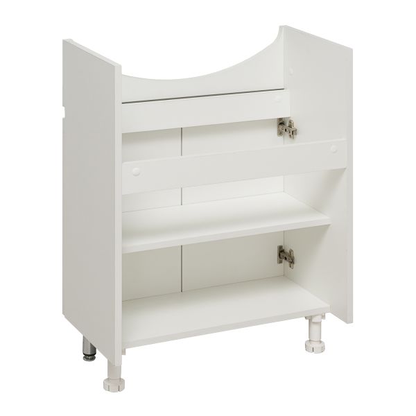 Тумба под раковину Runo белая (под умывальник Уют 60 ) Лада 60 (00-00001163)