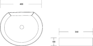 Раковина Milleau Glace MU7088-GW белый