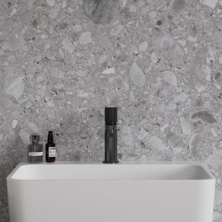 Смеситель для раковины Omnires Contour антрацит CT8010AT Смеситель для раковины Omnires Contour антрацит CT8010AT
