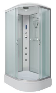 Душевая кабина Niagara NG-33194-14LF с гидромассажем 110x90см серебро/матовое