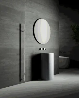 Полотенцесушитель электрический AQUAme AQM3151BN 20x170 см никель брашированный