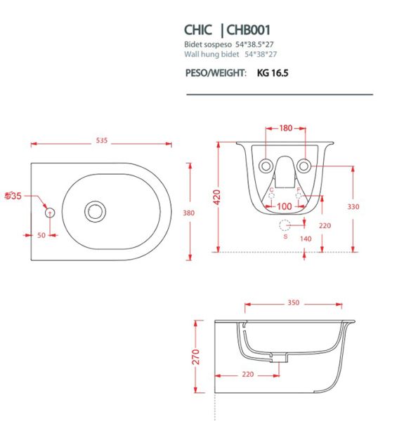 Биде Artceram Chic CHB001 17 00 черное Биде Artceram Chic CHB001 17 00 черное