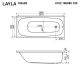 Гидромассажная ванна Whitecross Layla 0102.180080.100.RELAX.BR 180x80см Relax бронза