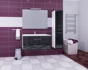 Зеркальный шкаф с подсветкой СанТа Стандарт 113011 80см белый